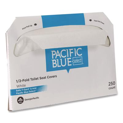 Georgia Pacific Professional Safe-T-Gard Half-Fold Toilet Seat Covers, Half-Fold, 14.5 x 17.44, White, 250 Covers/Pack, 4 Packs/Carton (GPC47052)