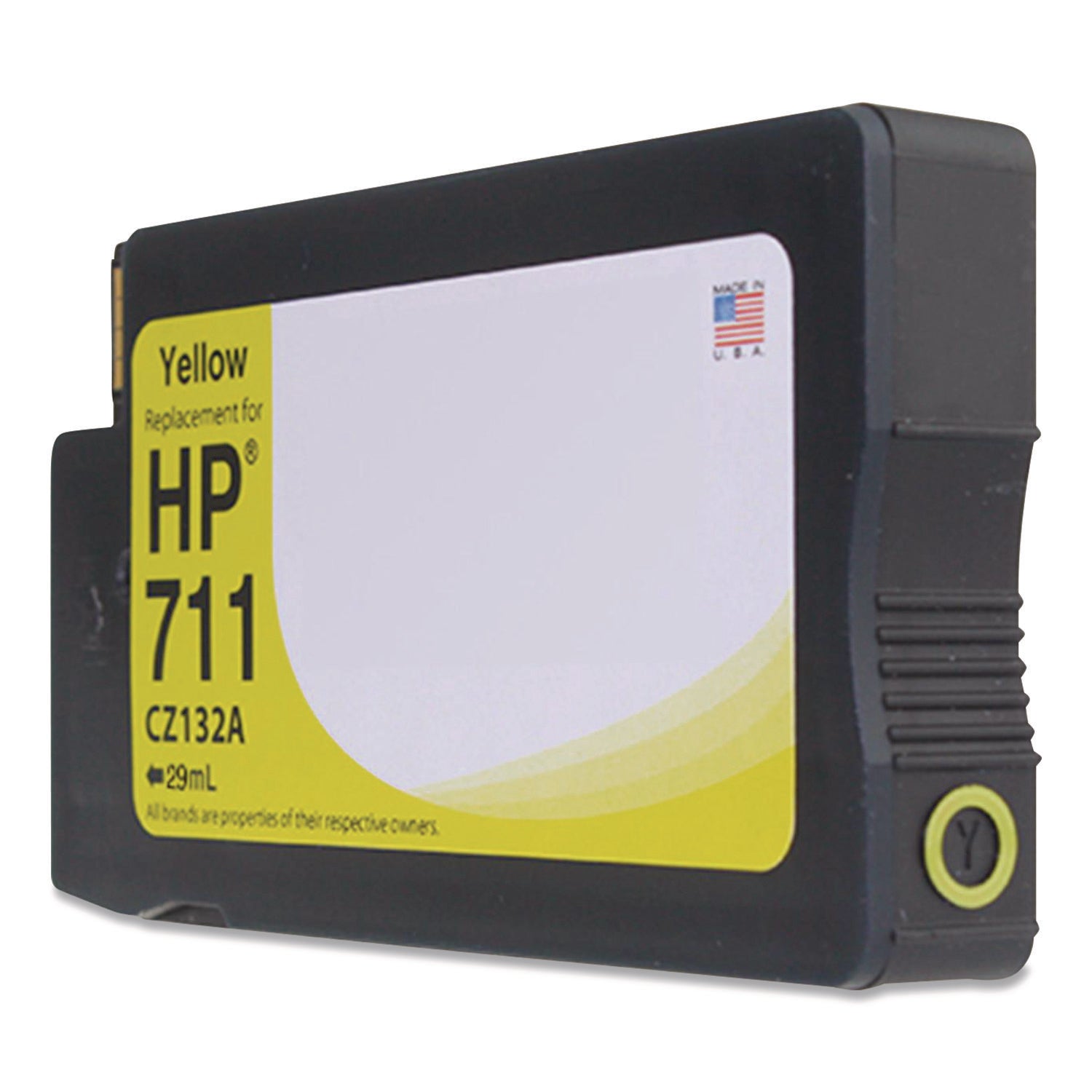 Innovera Remanufactured Yellow Ink, Replacement for 711 (CZ132A), 29 mL (CTGWH711Y)