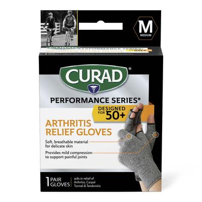 Curad Performance Series 50+ Arthritis Support Gloves, Size M, 4/CS (CURSR19400MD)