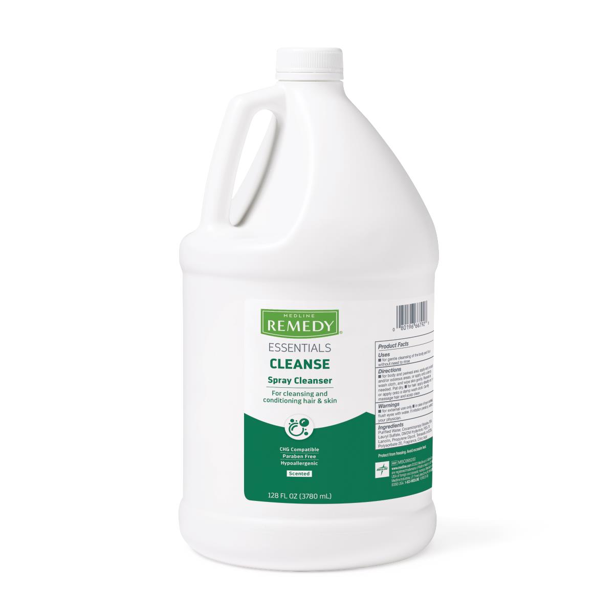 Remedy Essentials No-Rinse Spray Cleanser, 1 gal., 4/CS (MSC095200)