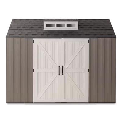 Rubbermaid Storage Shed, 337 cu ft, 7 ft x 10 ft x 8 ft, Brown (RUB2145548)