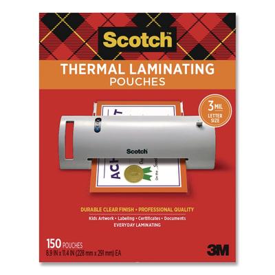 Scotch Laminating Pouches, 3 mil, 8.9