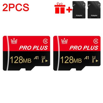 TEMU 2pcs Memory Card 64gb With Adapter, Memory Card 4gb 2gb 1gb, U3 C10 A1 Memory Tf Card 256mb 128mb 64mb For Tablet/camera/mobile Phone/camera/car Audio/game Console, Store Your Files ! Image