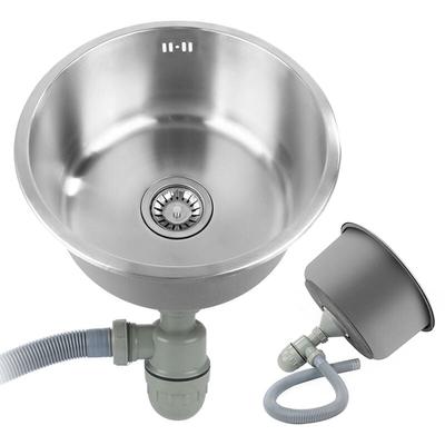 Rund Einbauspüle Edelstahl Küchenspüle Spülbecken Edelstahlspüle Spüle Zubehör 414120cm Image