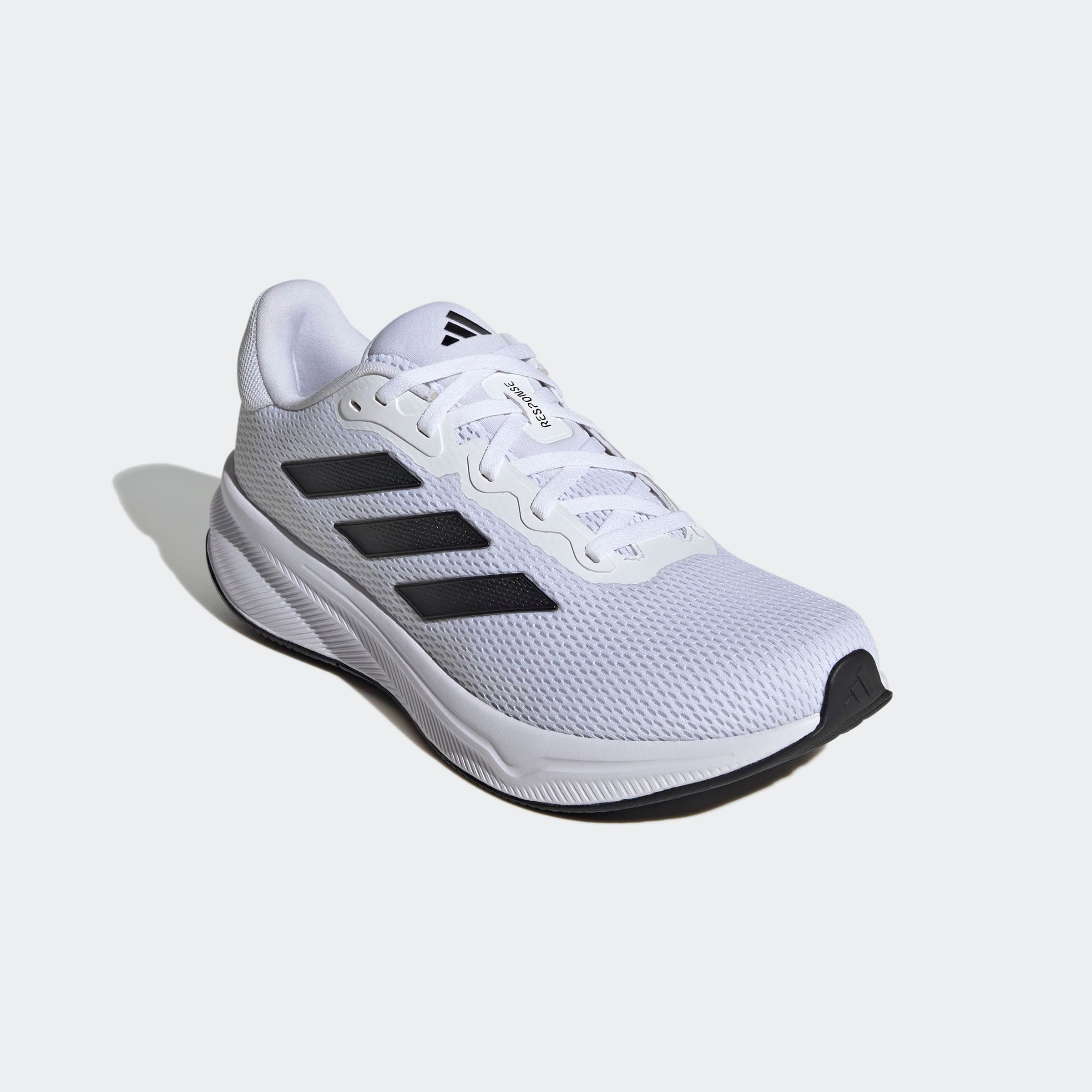 Laufschuh ADIDAS PERFORMANCE "RESPONSE", Herren, Gr. 41, schwarz-weiß (cloud weiß, core schwarz, cloud weiß), Synthetik, Textil, Schuhe Laufschuh