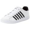 Sneaker K-SWISS "COURT TIEBREAK II", Gr. 40, schwarz-weiß (weiß, schwarz, weiß), Leder, sportlich, Schuhe