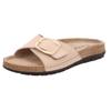 Pantolette ROHDE "RODIGO", Damen, Gr. 40, beige (sandfarben), Leder, klassisch, Schuhe, Sommerschuh, Schlappen, Strandschuh, Badeschuh mit Leder-Softfußbett, Topseller