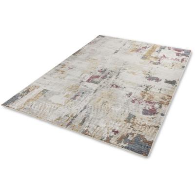 Teppich ASTRA "Calea 241", bunt, B:160cm H:6mm L:230cm, Kunstfaser, Teppiche, Kurzflor mit Fransen, Hoch Tief Struktur, Wohnzimmer Image