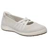 Riemchenballerina JOSEF SEIBEL "Caren 67", Damen, Gr. 38, weiß, Leder, Textil, sportlich, Schuhe, Slipper, Sneaker, Schlupfschuh mit Metallic Einsatz an der Ferse