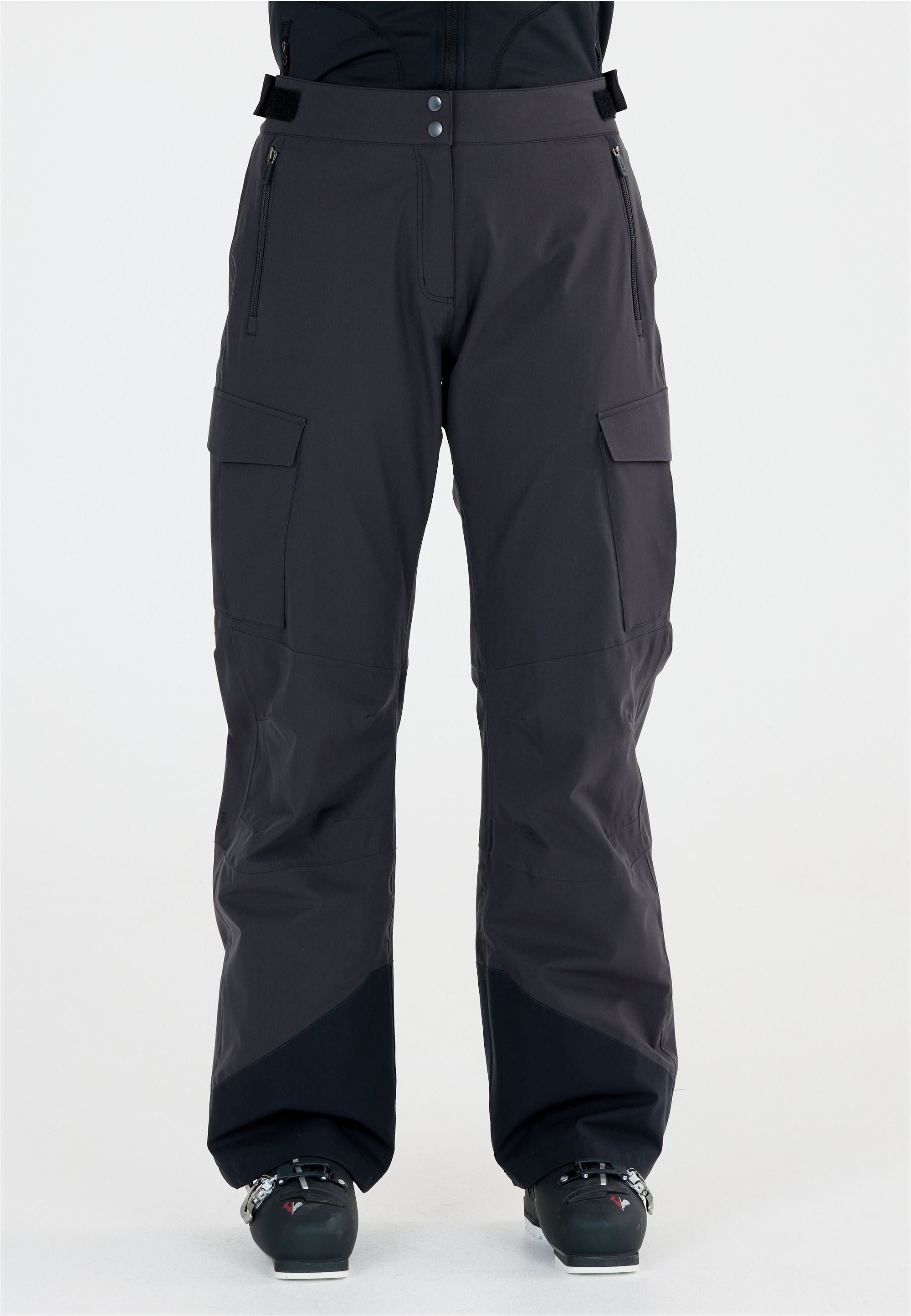Skihose SLOPE "Bandone", Damen, Gr. S, US-Größen, grau (anthrazit), 100% Polyester, unifarben, Sportlich, Hosen, mit wasserabweisender Membran Image