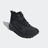 Wanderschuh ADIDAS TERREX, Gr. 44, schwarz (core schwarz, core schwarz, grau four), Leder, Textil, sportlich, Schuhe