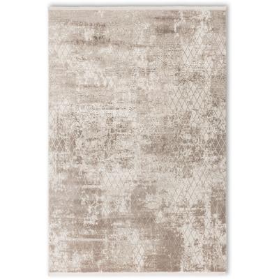 Teppich "Vision 241", beige (sand), B:133cm H:7mm L:190cm, Kunstfaser, Viskose, SCHÖNER WOHNEN-KOLLEKTION, Teppiche, Viskoseteppich mit Glanz, Wohnzimmer Image