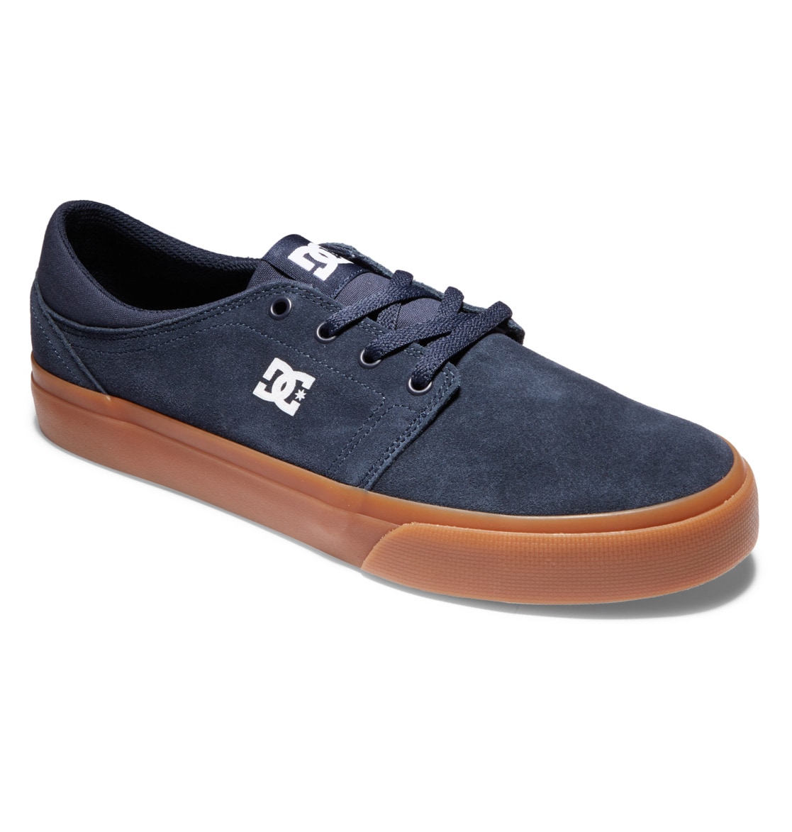 Sneaker DC SHOES "Trase Sd", Herren, Gr. 14(48,5), blau (navy, gum), 90.9% Leder, 9.1% Baumwolle, Schuhe Sneaker
