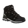 Wanderschuh JACK WOLFSKIN "TRAIL HIKER TEXAPORE MID K", Gr. 31, grau (phantom), Leder, Textil, sportlich, Schuhe, wasserdicht