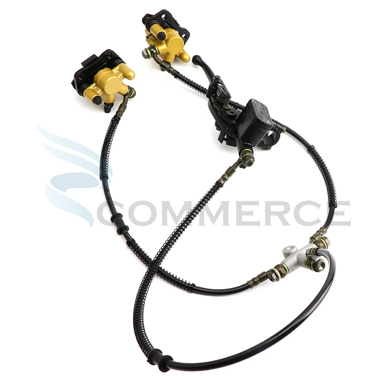 ATV-Bremssattel system Quad Dirt Bike Scheiben bremse Doppels ch eiben bremse Bremssystem für 110cc 125cc ATV Motorrad teile Image