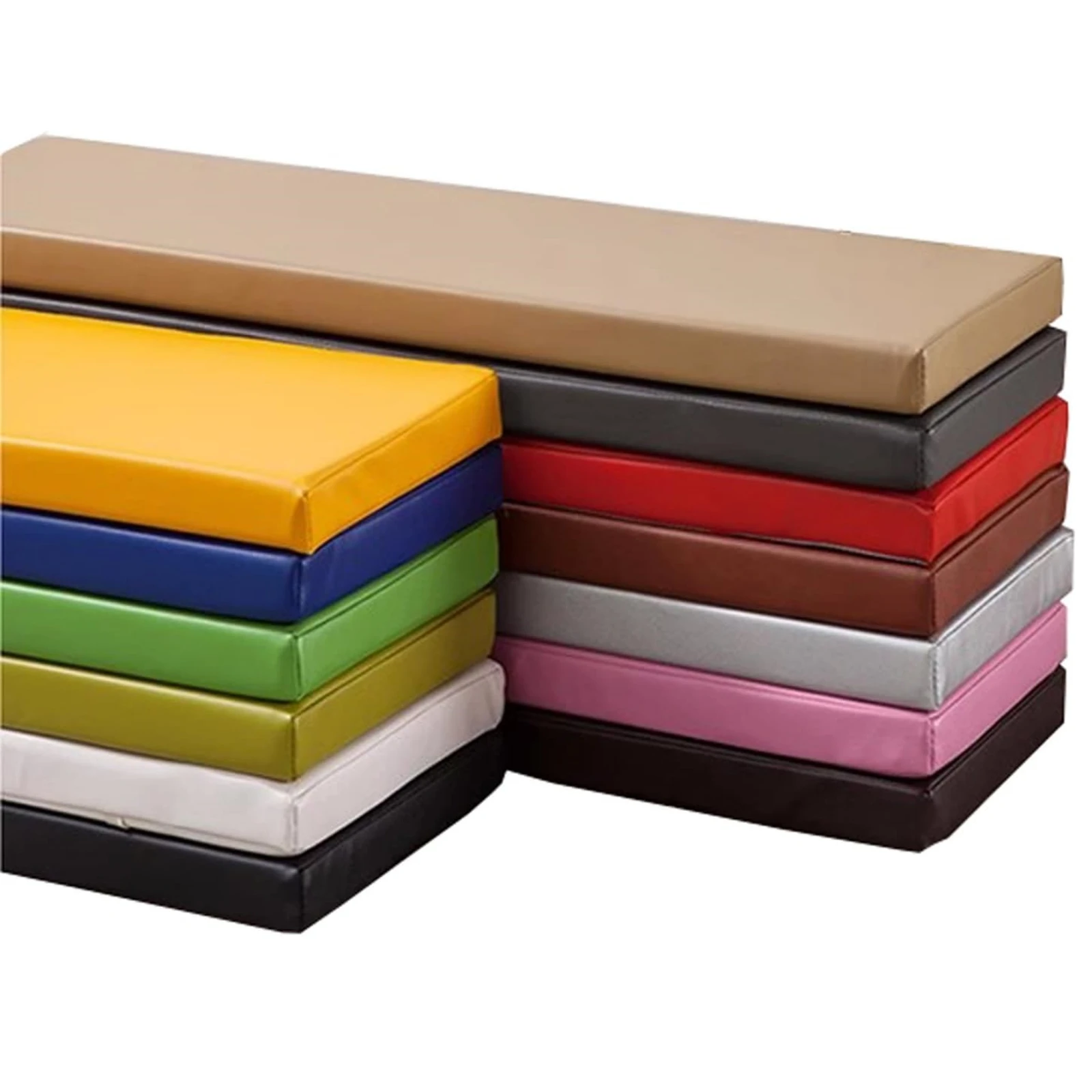 Benutzerdefinierte Wachs Leder wasserdichte Bank Kissen Garten Terrasse Sitz Pad Lange Matratze Stuhl Sitz Pad Dekorative Garten Pads Schaukeln