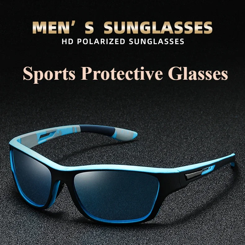 Polarisierte Sonnenbrille Herren Outdoor Sport Stil Fahrrad Sonnenbrille Blendschutz Fahrer Farbe Sonnenschirm Schutzbrille Image