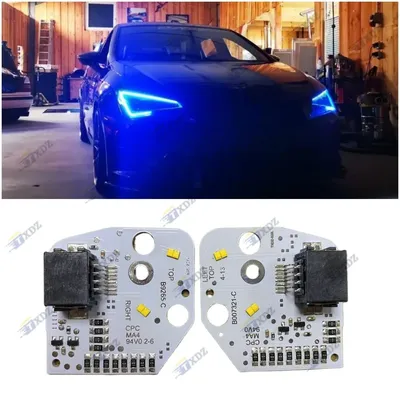 Not RGB Blue DRL LED Board 5F0941475 For 2013 -2016 Seat Leon MK3 5F Cupra 5F0941476 Daytime Running Light Red drl Yellow Lemon