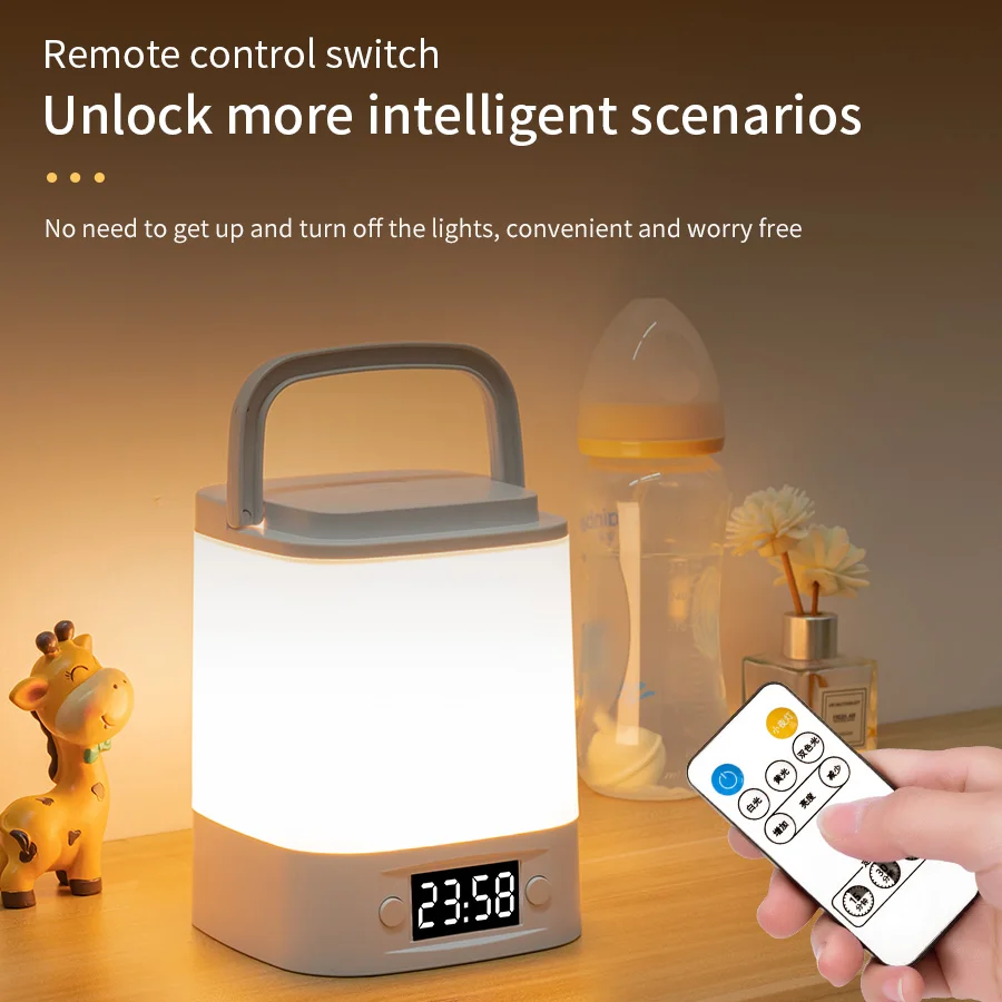 LED Nachtlicht Nachttisch Wiederaufladbare Schreibtischlampe Schlafzimmer Baby Fütterung Augenschutz Schlaf Kinderzimmer Beleuchtung Tischlampe