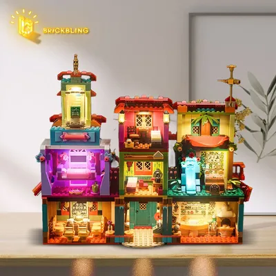 Das Brick Bling LED-Lichtmodell 43245, eignet sich für Magic Magic House-Bausteinceschenke (nur Image