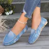 Neue Damen Freizeit schuhe Frühling Herbst flache Slipper Schuhe Mode rutsch feste weiche Denim flache Schuhe Zapatos de Mujer plus Größe 43