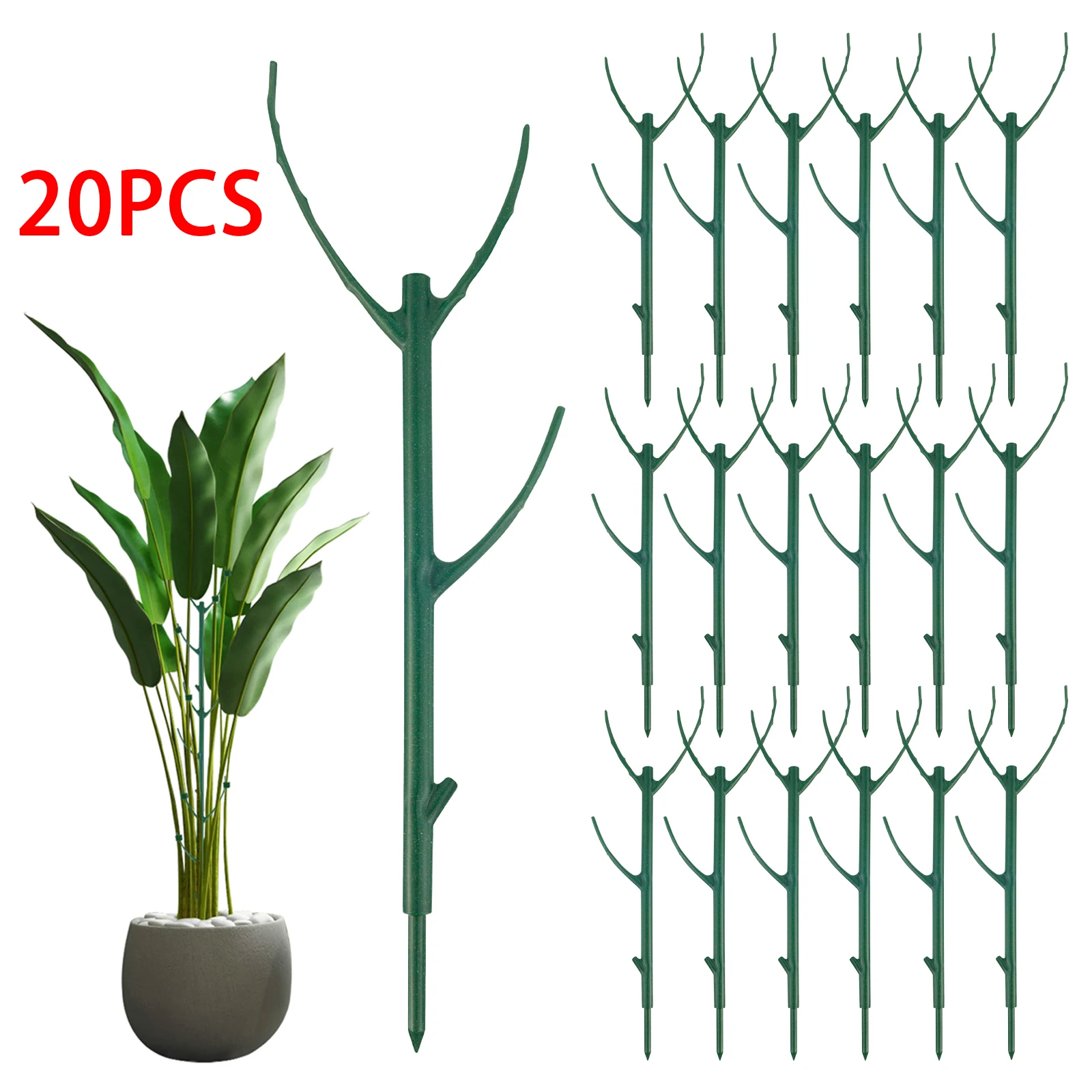 20Pcs Pflanzen Unterstützung Stakes Wiederverwendbare Bonsai Orchidee Stange Befestigungs Halter Blume Klettern Anlage Garten Gewächshäuser Werkzeug Image