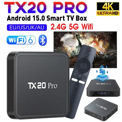 2025 Neue Smart TV Box Android 15 4K HD Smart Android TV Box 2,4/5G Dual-WIFI 3D Video Media Player Heimkino TV Set-top Box