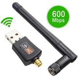 Usb Wifi Adapter Wireless Wifi Dongle 600Mbps 802.11 N Usb 2.0 Wifi Stick With 5Dbi Antenna For Pc Desktop Laptop Tablet Support Win 10/8.1/8/7/Xp/Vista Os 10 Black