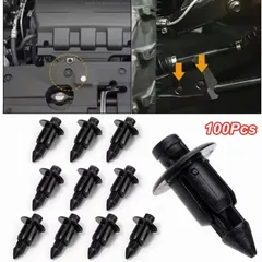 100Pcs 6mm Car Bumper Fender Fastener Clips For Honda Suzukii Kawasakii Rivet Clips Bicycle Fairing Rivet Setting Panel Rivets