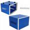 Custodia in metallo blu per strumenti 80x170x130mm