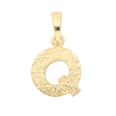 Buchstaben-Anhänger ADELIA´S "Damen & Herren 333 Gold Buchstabenanhänger Q", gold, Schmuckanhänger, Damen, Gold, für Damen & Herren Image