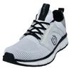Sneaker BUGATTI, Herren, Gr. 42, weiß, Textil, sportlich, Schuhe, Schnürschuh, Halbschuh, Freizeitschuh, Kontrastbesatz an der Ferse