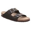 Pantolette ROHDE "Grado", Herren, Gr. 43, grün (dunkeloliv), Leder, klassisch, Schuhe, Sommerschuh, Schlappen, Poolslides, ergonomisch geformtes Fußbett