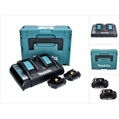 Makita - Power Source Kit 18 v mit 2x bl 1820 b 2,0 Ah Akku ( 2x 197254-9 ) + dc 18 rd Doppel Image