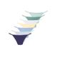 String VIVANCE, Damen, Gr. 48/50, bunt (navy, hellblau, jeansblau, mint, graugrün, gelb, weiß), Single Jersey, Obermaterial: 95% Baumwolle, 5% Elasthan. Spitze: 80% Polyamid, 20% Elasthan, unifarben, körpernah, Unterhosen, mit feiner...