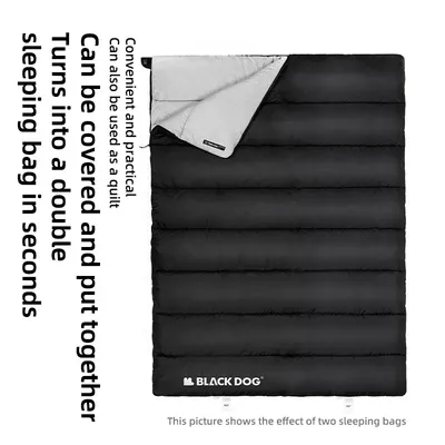 Blackdog Camping Sleeping Bag Lightweight Waterproof Warm Sleeping Bag Soft Spliceable Travel Envelope Backpacking Sleeping Bag