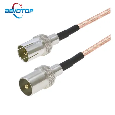 75 Ohm TV-Antennenkabel, TV-Stecker auf TV-Buchse, 75 Ω, RG179-Pigtail, RF-Koax-Jumper, TV-Antenne, Satellit, RF-Koaxialkabel
