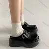 Comemore Plattform Baotou Slipper Schuhe Frauen Schwarz Braun High Heels frauen Schuhe Casual Slip