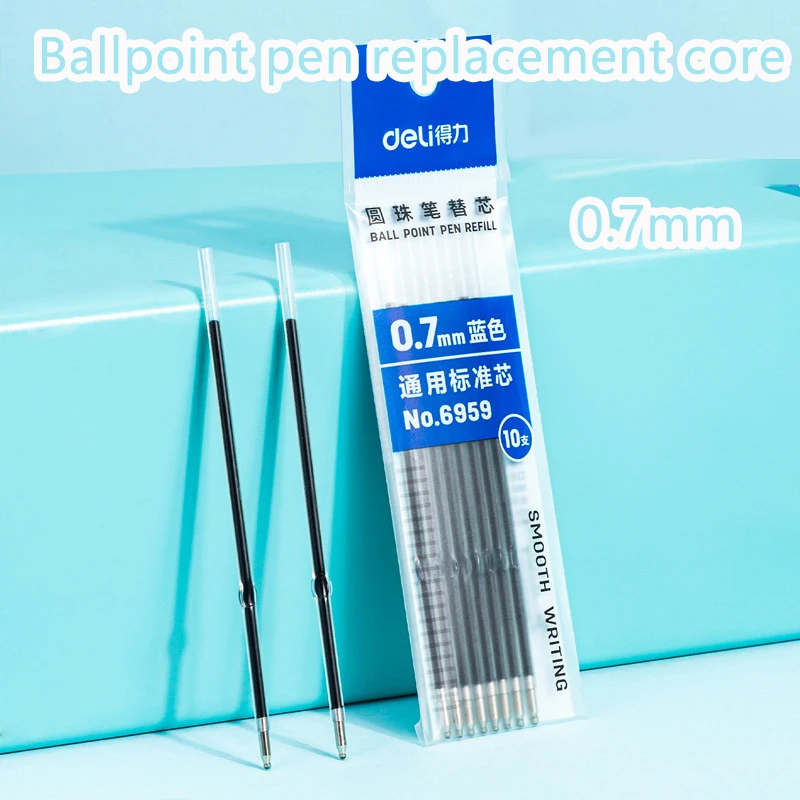 10/20/30 Teile/satz 107mm Blau Tinte Kugelschreiber Ersatz Kern 0,7 m Stift Spitze Büro Schreibwaren schreiben Liefert Image