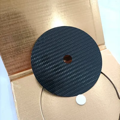 1PCSX HIFI Carbon Fiber CD DVD Stabilizer Mat Top Tray Player Turntable HI END Amp cone speaker pad