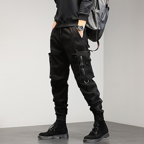 uomo harem hip hop techwear streetwear pantaloni da jogging tattici pantaloni cargo tuta casual funzionale jeans pantaloni verdi