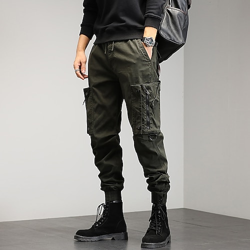 uomo harem hip hop techwear streetwear pantaloni da jogging tattici pantaloni cargo tuta casual funzionale jeans pantaloni verdi