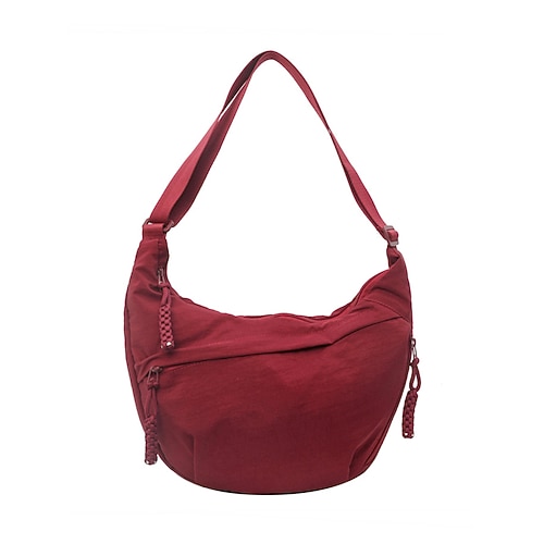 borsa a tracolla leggera per donna – borsa a tracolla casual in nylon impermeabile con tracolla regolabile, design multitasche per viaggi, shopping e uso quotidiano