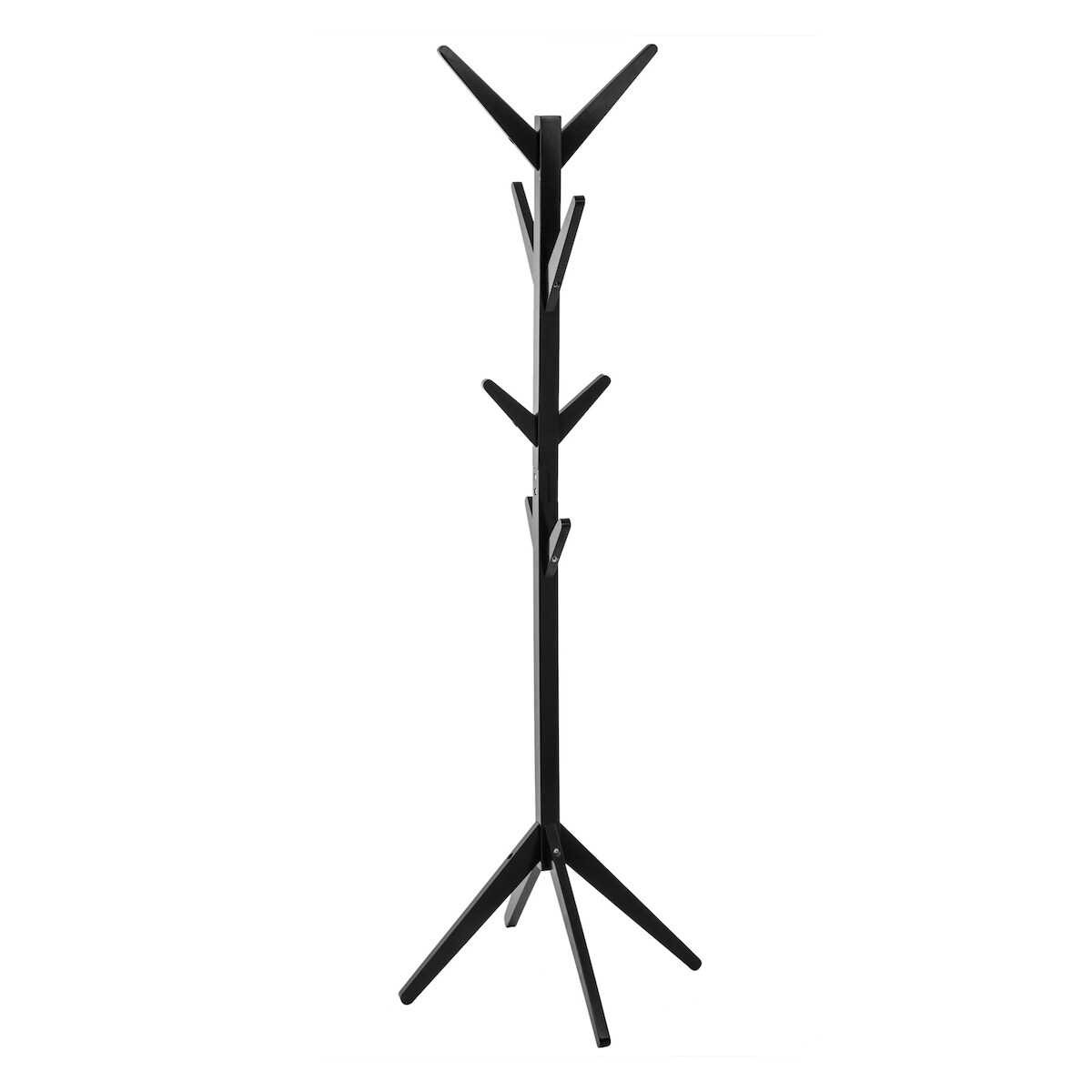 WellHome - 8-armige Garderobe aus Holz 60,5 x 60,5 x 178 cm Image