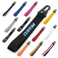 Portachiavi con nastro con logo personalizzato per uomo e donna Ciondolo portachiavi per auto moto Personalizza portachiavi in nylon con tessitura a becco d'aquila