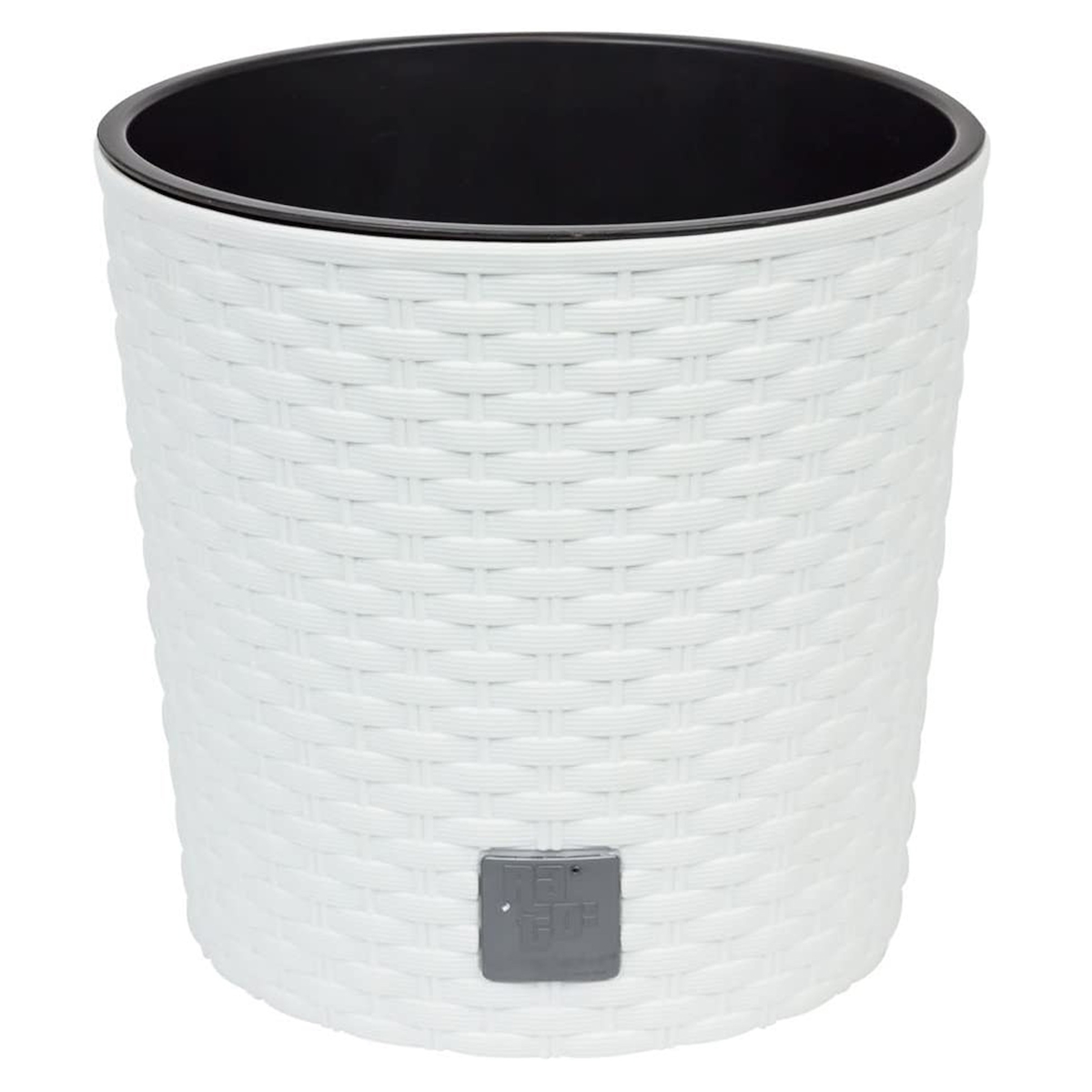 Prosperplast - Runde Pflanztöpfe 37,65 Liter Rato mit Pflanzbecher in Weiß, 40 x 40 x 37,5 cm Image