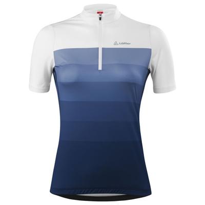 Löffler - Women's Bike Jersey Half-Zip Rainbow Mid - Radtrikot Gr 44 blau Image