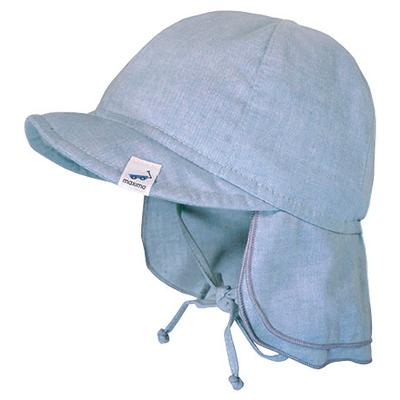 maximo - Baby's Schildmütze Futter Nackenschutz Bindeband - Hut Gr 43 cm grau Image