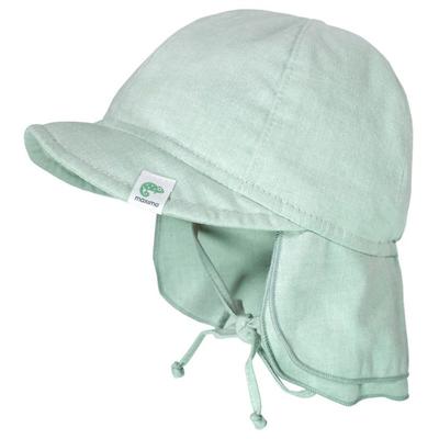 maximo - Baby's Schildmütze Futter Nackenschutz Bindeband - Hut Gr 41 cm grau Image