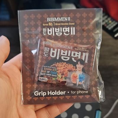Urban Outfitters Accessories | Bibimmen Korean Noodles Phone Grip Holder | Color: Brown/Red | Size: Os